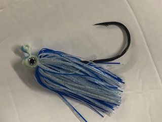 MIKES JIGS POISION TAIL JIGS 8/0 HOOK 3/8oz-5 PACK OF TEASERS